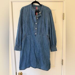 Boden Denim Shirt Dress in Light Blue